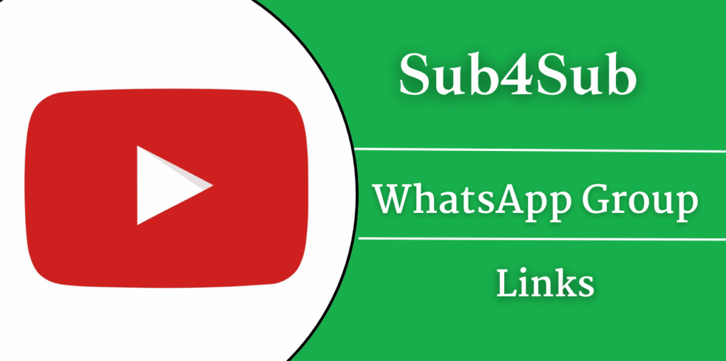 Sub4Sub WhatsApp Group Links Join
